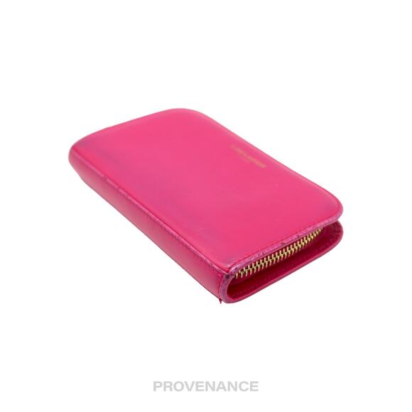 🔴 Saint Laurent Paris SLP Compact Zip Card Wallet - Pink - Picture 4 of 8